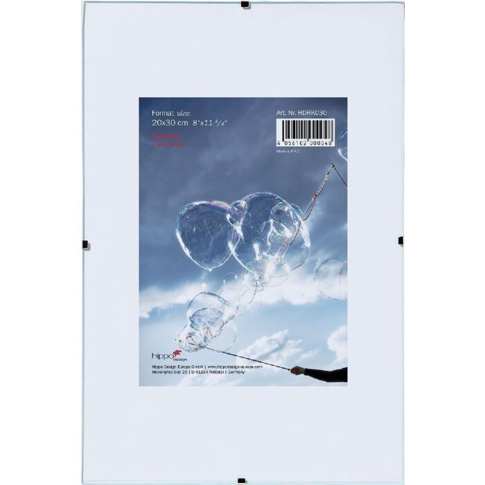 HNFD Cadre à clipser 29,7x42 cm verre normal Porte-photos DIN A3 Cadre pour diplômes