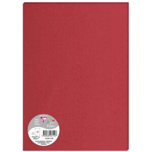 5 feuilles de pollen DIN A4 120 g - rouge cerise