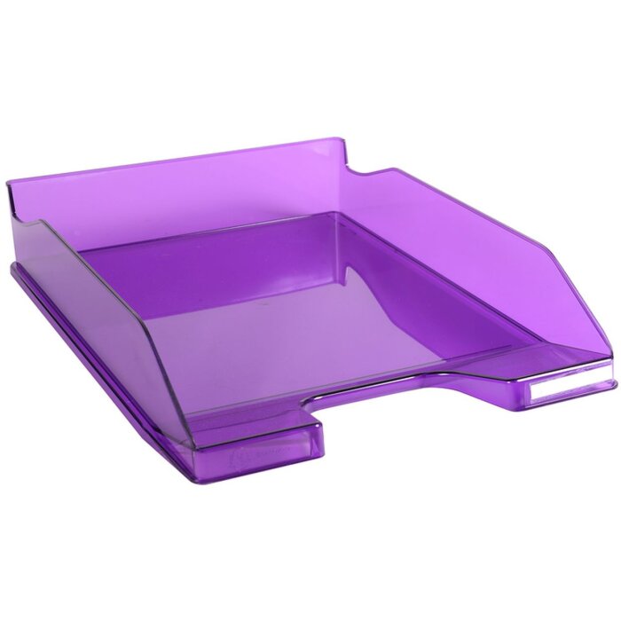 Corbeille à courrier Combo 2 Classic violet transparent glossy