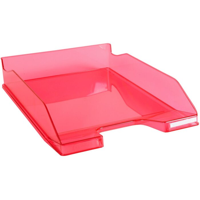 Corbeille à courrier Combo 2 Classic framboise transparent glossy