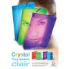 Classeur à anneaux en PP 700 ? avec 4 anneaux 25mm, dos 40mm, Crystal Colours, pour fiches au format 125x200 cristal