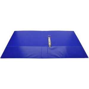 Classeur à anneaux en PP solide 2,3mm avec 2 anneaux 25mm en forme de D 47mm dos et 3 couvertures externes et 2 couvertures internes Krea Cover, DIN A4 extra large bleu