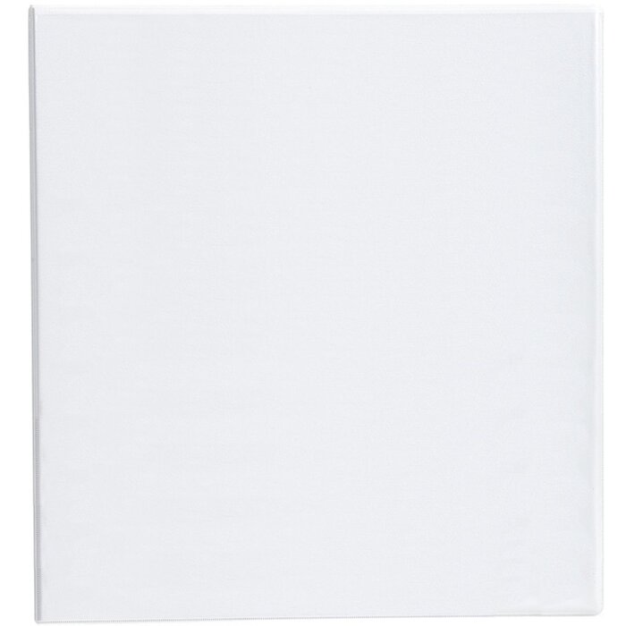 Classeur à anneaux en PP solide 2,8mm avec 4 anneaux 60mm en forme de D 90mm dos, 3 couvertures extérieures et 2 couvertures intérieures, Krea Cover, DIN A4 extra large blanc