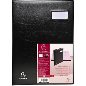 Porte-signature 654465E - 16 compartiments noir