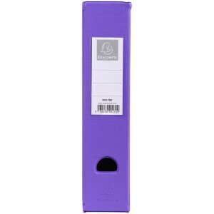 Exacompta Porte-revue PVC dos 70mm Porte-étiquette et trou de préhension pastel