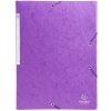 Porte-documents avec élastique et 3 rabats en carton monobloc Scotten Manila 425g Nature Future, pour format A4 Violet