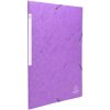 Porte-documents avec élastique et 3 rabats en carton monobloc Scotten Manila 425g Nature Future, pour format A4 Violet