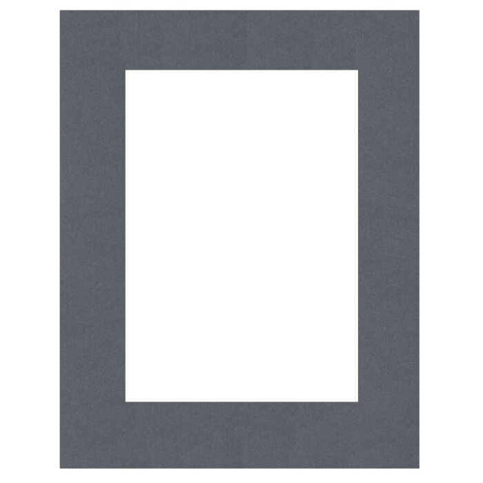 HNFD Passe-partout fini 40 x 60 cm sur 30 x 45 cm gris foncé