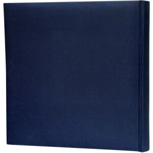 Album photo en lin Velina 31x31 cm bleu