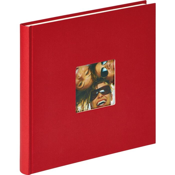 Walther album photo design Fun rouge 26x25 cm 40 pages blanches