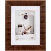 Cadre en bois Walther Home 15x20 cm brun noisette avec passe-partout 10x15 cm