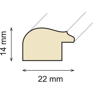 Ceanothe cadre en bois Circee 10x15 cm argenté