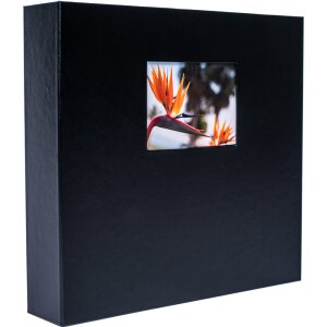 HNFD Maxi-album photo Lona noir 34,5x33 cm 100 pages noires