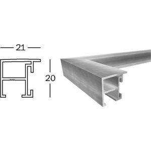 Cadre aluminium Spacy 10x15 cm or