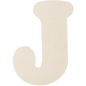 Lettre J en bois 11 cm