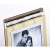 Cadre portrait aluminium 10x15 cm couleur acier LUAN