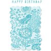 Artebene Carte Anniversaire Oiseau bleu