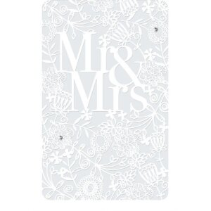 Artebene carte mariage Mr. & Mrs Laser