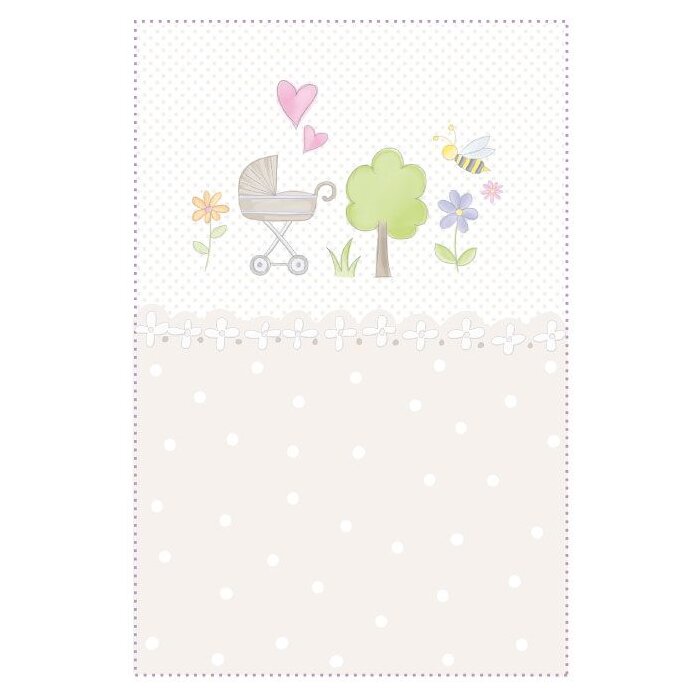 Artebene carte broderie naissance poussette