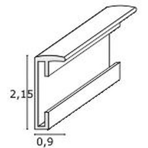 DIN A3 cadre MAARII argent mat aluminium