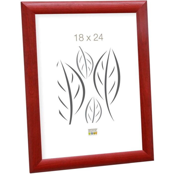 Cadre en bois S40C Deknudt 15x20 cm rouge