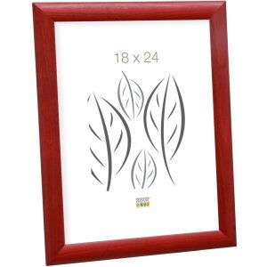 Cadre en bois S40C Deknudt 18x24 cm rouge