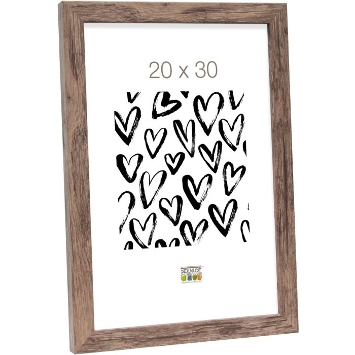 Cadre en bois S45R bloc 15x20 cm brun