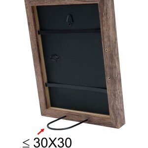 Cadre en bois S45R bloc 20x20 cm brun