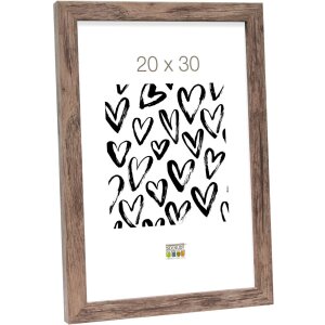 Cadre en bois S45R bloc 30x30 cm brun