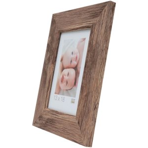 Cadre en bois S48SH 10x15 cm brun