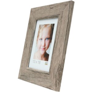 Cadre en bois S48SH 13x18 cm gris-beige