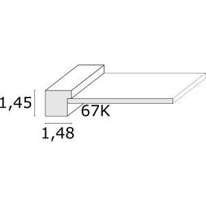 Cadre photo S67KS passe-partout en bois 15x20 cm blanc