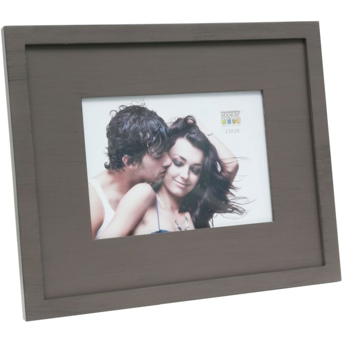 Cadre photo S67KS passe-partout en bois 13x13 cm brun