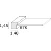 Cadre photo S67KS passe-partout en bois 13x13 cm brun