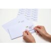 Étiquettes dadresse Premium A4 38,1x21,2 mm coins arrondis blanc papier mat 6500 pcs.