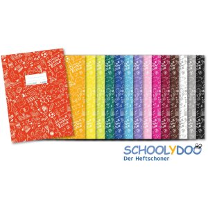 Protège-cahier A4 SCHOOLYDOO rouge