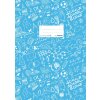 Protège-cahier A4 SCHOOLYDOO bleu clair