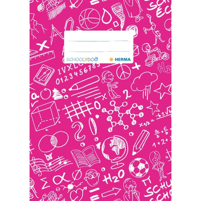 Protège-cahier A5 SCHOOLYDOO rose