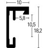 Cadre alu Nielsen C2 20x30 cm structure gris mat