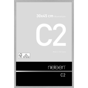 Cadre alu Nielsen C2 30x45 cm structure argent mat