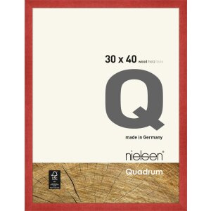 Cadre interchangeable en bois Quadrum 30x40 cm rouge