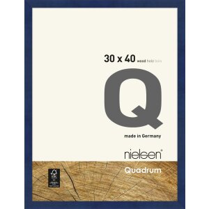 Cadre interchangeable en bois Quadrum 30x40 cm bleu