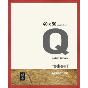 Cadre interchangeable en bois Quadrum 40x50 cm rouge