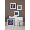 Cadre interchangeable en bois Quadrum 40x50 cm bleu