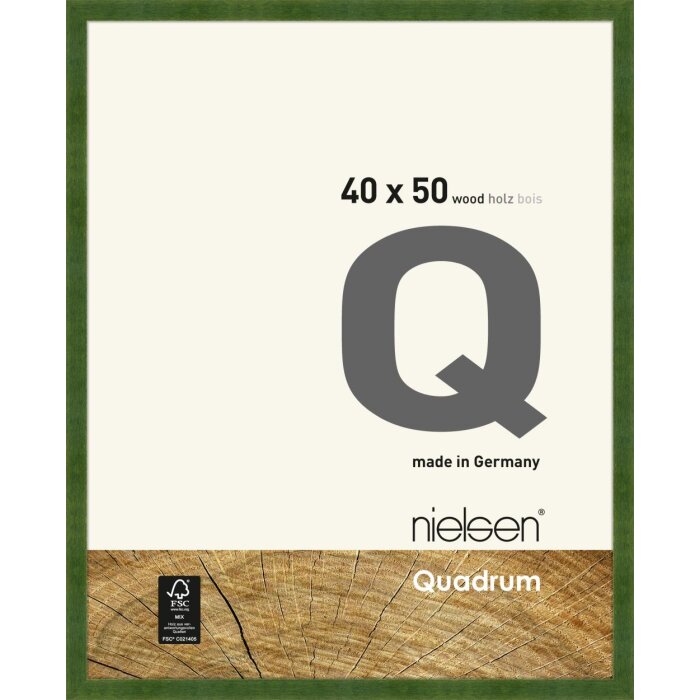 Cadre interchangeable en bois Nielsen Quadrum 40x50 cm vert