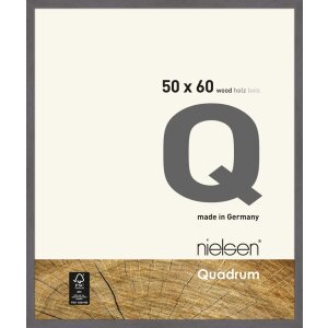 Cadre interchangeable en bois Quadrum 50x60 cm gris