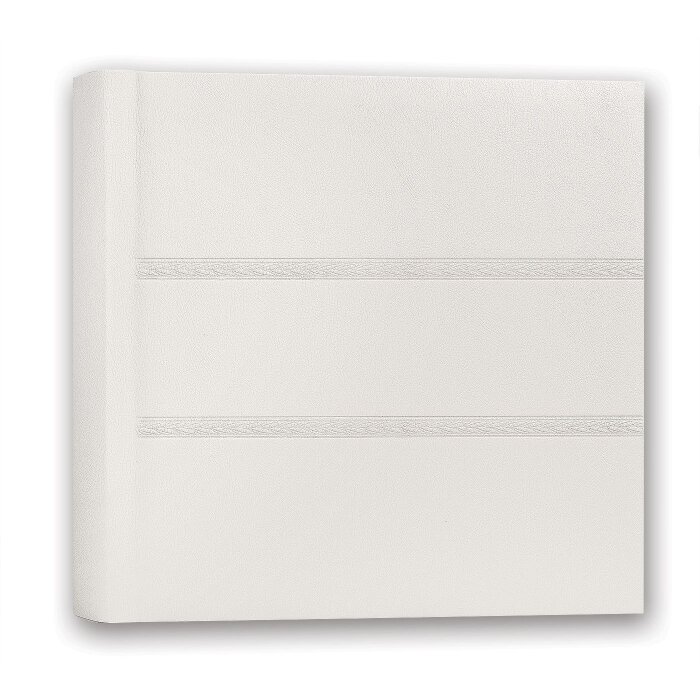 Album photo ZEP cuir blanc 30x30 cm 80 pages blanches