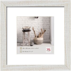 Walther cadre photo en bois HOME 20x20 cm blanc polaire...