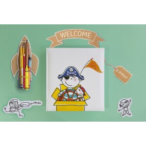 Walther Album pour enfants Pirat Kindergarten 28x30,5 cm 50 pages blanches