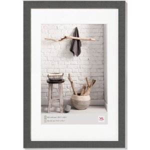 Accueil Cadre en bois 40x60 cm gris